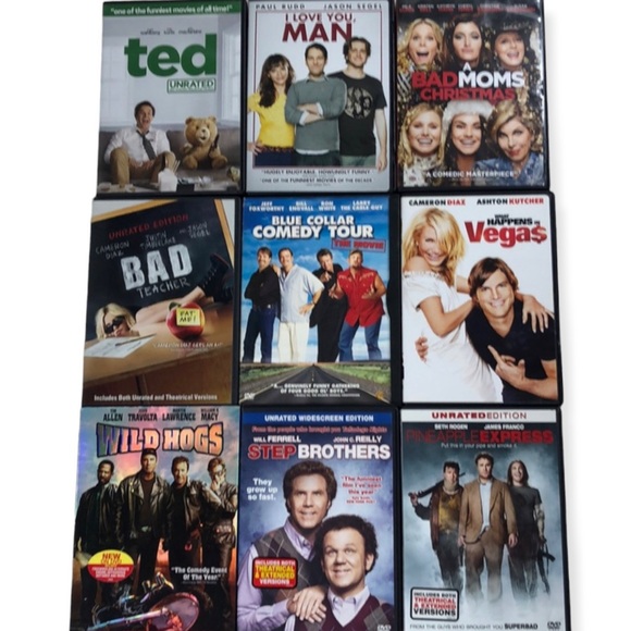 Comedy funny movies on DVD 9 bundle set. List of movies in description - Picture 1 of 10